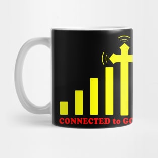 Christian Design Connected To God Mug